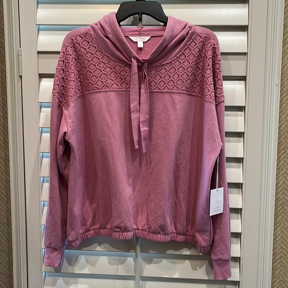 LC Lauren Conrad Tops - Lauren Conrad Large Lace Hoodie